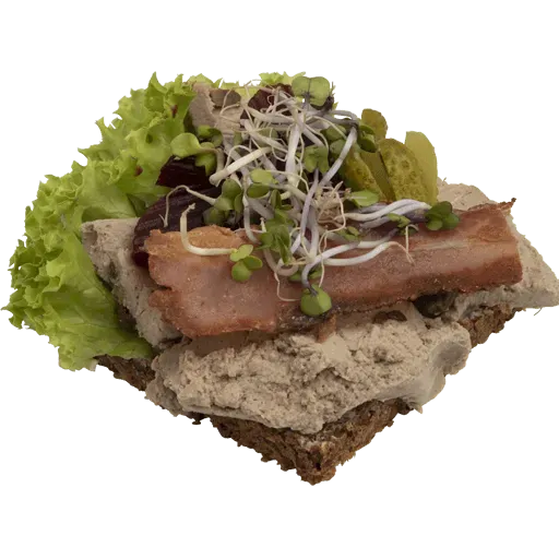 Seest Bakery smørrebrød leverpostej bacon klassisk
