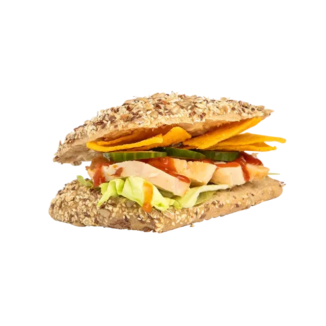 Seest Bakery Sandwich kylling salsa nachos krydret