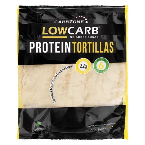 Carbzone Low Carb tortilla large 6x65g proteinrig