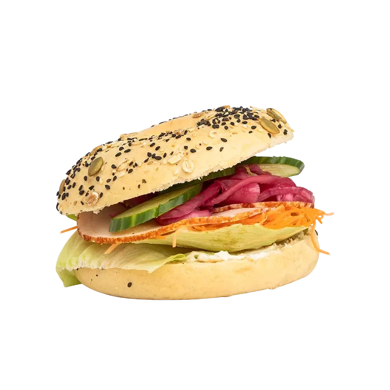 Seest Bakery Bagel m. kalkun sandwich chilimayo frisk