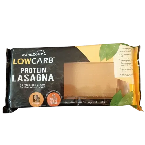 CarbZone Proteinrik Lasagne lasagneplader 150g fiber