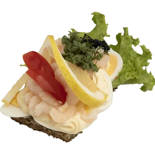 Seest Bakery Snitte m. æg/rejer smørrebrød enkelt frokost