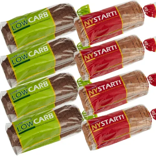 Carbzone LC + Nystart brød 8-pak uden sukker