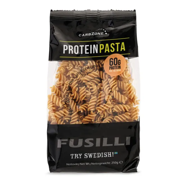 Carbzone Proteinrig fusilli pasta 250g 27g protein