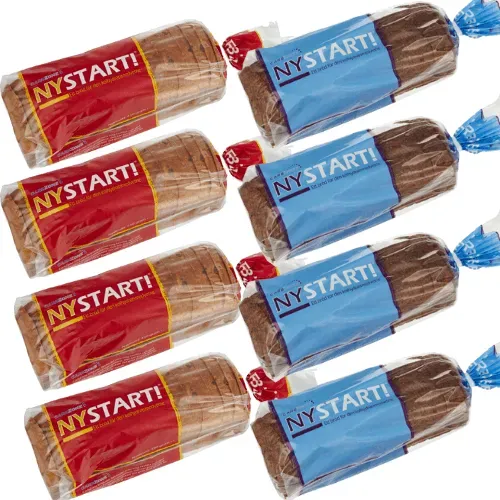 Carbzone Nystart + Blåbær brød 8-pak uden sukker