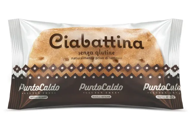 Punto Caldo Ciabattina Senza Glutine ciabatta 100g 18 stk glutenfri