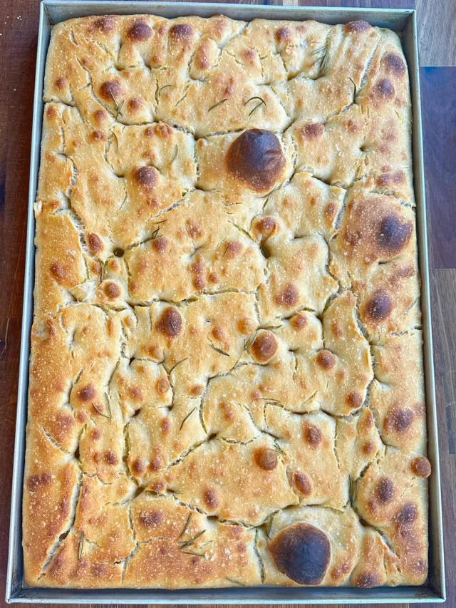 Berta bageri Surdejsfocaccia focaccia 60x40 cm langtidshævet