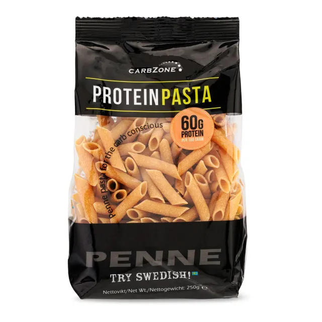 CarbZone Proteinrik Pasta Penne pasta 250g proteinrig