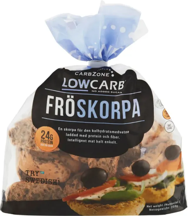 Carbzone Low Carb frøskorpe 250g uden sukker