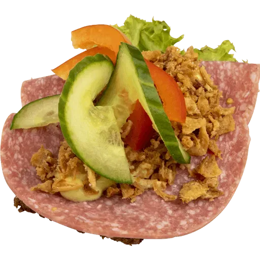 Seest Bakery Snitte m. spegepølse sandwich med pålæg